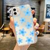 Lovely Summer Pink Black Daisy Flower Phone Case For iPhone 14 15 Pro MAX 11 13 12 XS X SE20 XR 7 8Plus Floral Clear Soft Cover