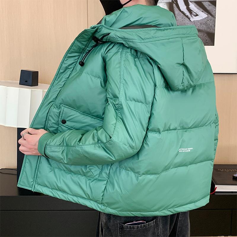 Men's Down Jacket Winter New Hooded Jacket Handsome Trend Thickened Warm Fashion Versatile Men's Top