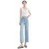 Women's High-Waisted Slim-Fit Tencel Denim Wide-Leg Jeans - 2025 Spring/Summer Style