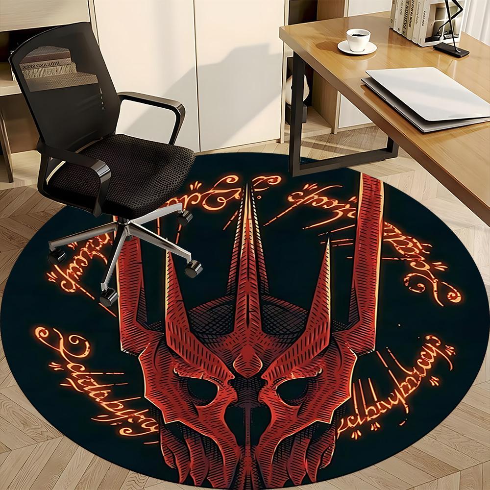 1pc The Lord of the Rings Office Round Area Rug, Under Office Chairs Bedroom Living Room Home Decor A1022181