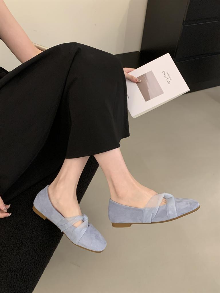 2025 New Sweet Pretty Comfy Shoes For Women Summer Bowtie Loafers Cute Casual Flats Female Shoes Low Heeled Soft Soled Flats