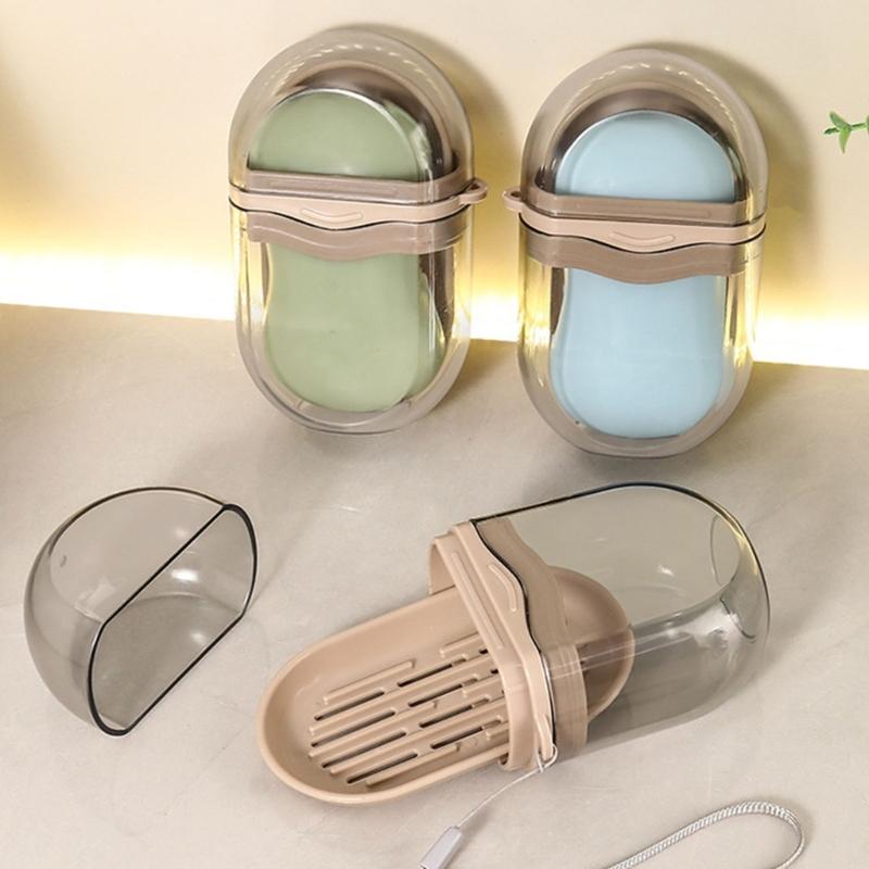 Elegant Transportable Soap Container For Travel Protective Plan With Air Openings Small Bathroom Accessories