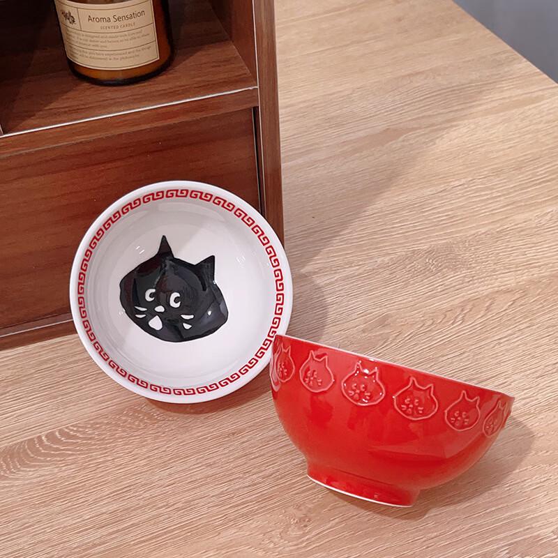 ZISIZ Surprised Cat Ceramic Dinnerware Bowl