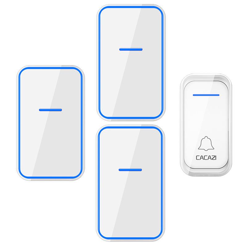 Wireless Long-Range Smart AC Remote Doorbell with Call Button