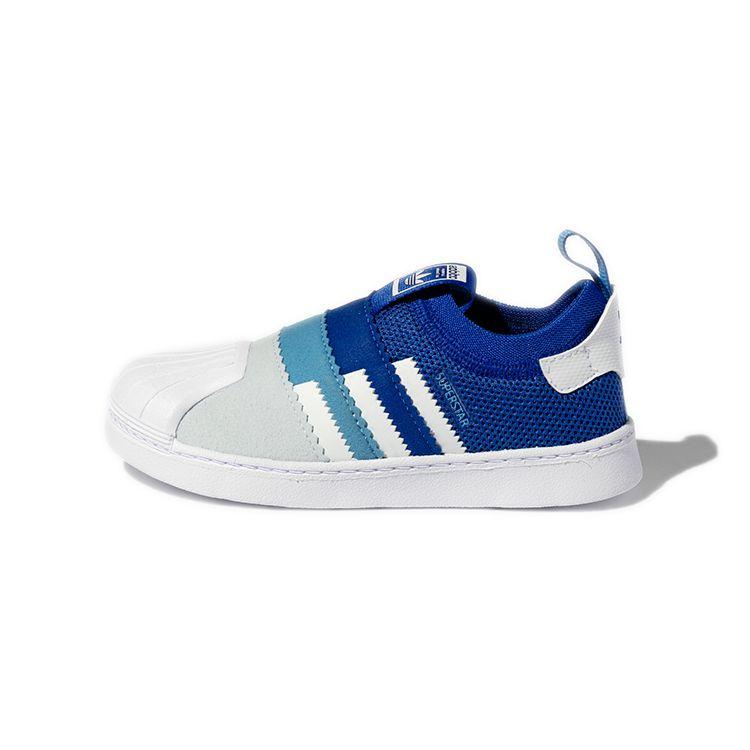 Adidas Originals Superstar Series Low-Top Sneakers Baby Sneakers Blue White H02734