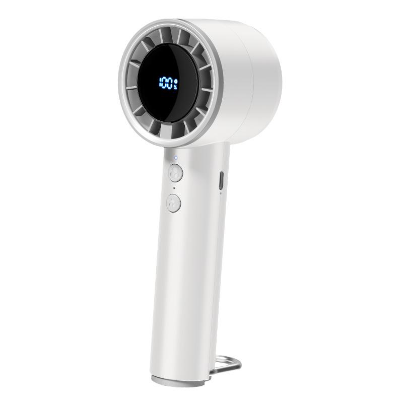 2025 USB Portable Mini Turbine Ice Fan: 100-Speed Digital Display Outdoor Handheld