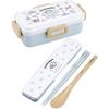 Skater Chopstick Spoon Combination Set 18cm Antibacterial Treated Lunch Box for Adults Comes with Silicone Cushion and Doesn't Make a Sound Made In Ja