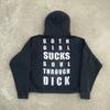 New digital 3D printing zipper Y2K sweater jacket for men and women