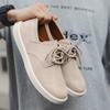 New Korean Suede  Men's Sneakers Solid Casual Soft Comfort Breathable Non Slip Fashion Holiday GiftsPreppy All Season Walking