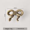 Bowknot Single-Hole Handle For Wardrobe Doors Drawers And Cabinets Retro Zinc Alloy Single-Hole Furniture Small Handle