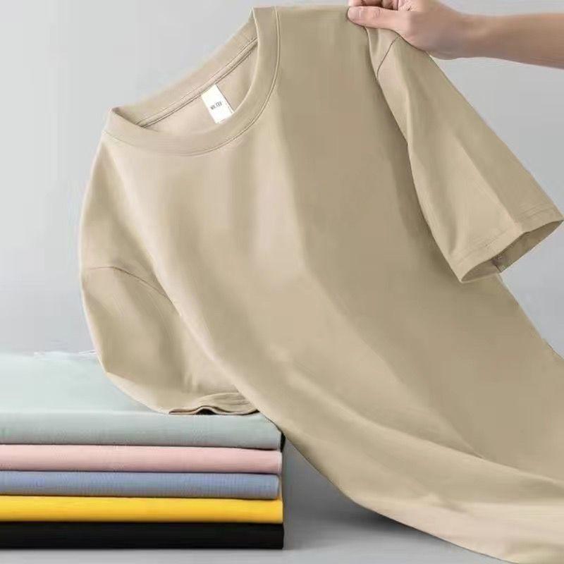 Men's Versatile Crew Neck Short Sleeve Casual T-shirt - Solid Color Plus Size Trendy Top for Summer