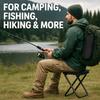 Foldable Backpack Stool Portable Folding Stool With Carry Bag Lightweight Mini Easy Carry Outdoor Chair For Travel For Travel