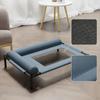 Elevated Pet Bed with Bolster Breathable Mesh Center Padded Ventilated