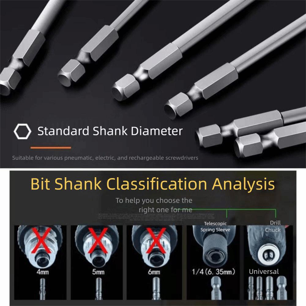 1.5-12mm Hex Head Allen Wrench S2 Steel Hex Key Screwdriver Allen Screwdriver Bits  Electric Drill