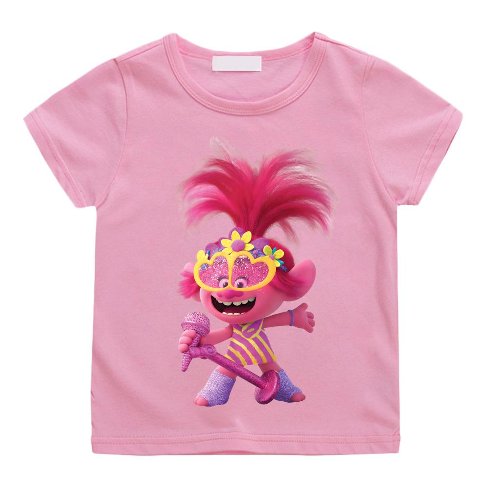 

2026 New Fashion Trolls Print Men Tshirt Cartoon 100Cotton Camisetas Casual Clothes Tees Top Versatile Oneck NEW Print Cute S