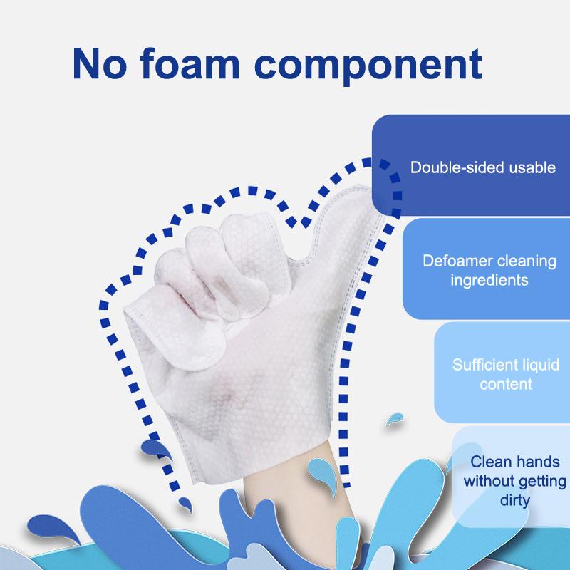 1-6Bag Pet Wipes Gloves Dog Clean Spa Leave-In Deodorizing Dry Cleaning Cat Wipes For Dogs And Cats, Bath Gloves, Cleaning Suppl