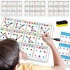 Reusable Training Link Cards Attention Training Color Number Cards  Early Education