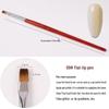 Wooden Handle Nail Art Pen Set - Brushes for Salons, Liner, Round Head, Gel Polish, Carving, Gradient, Smudge.