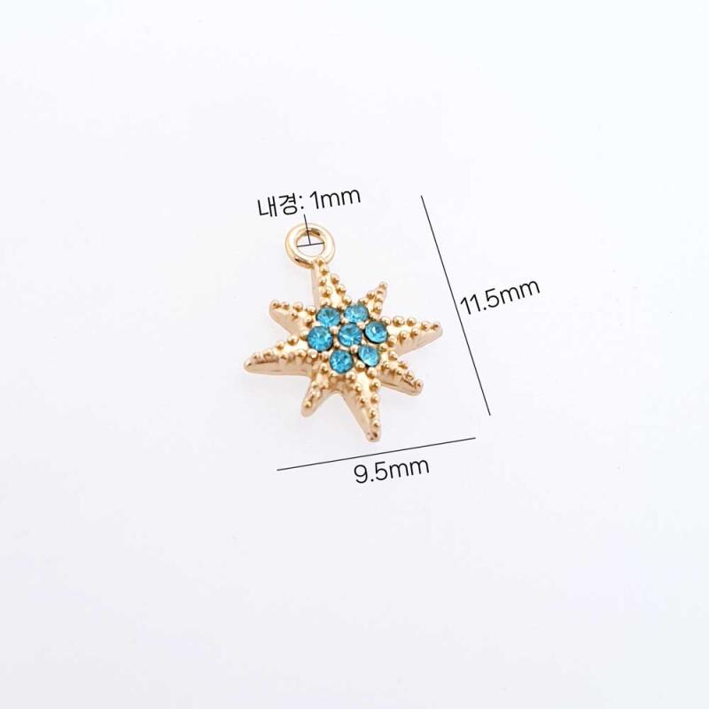Surgical Gold Ion-Plated Star Pendant Accessory Supplies
