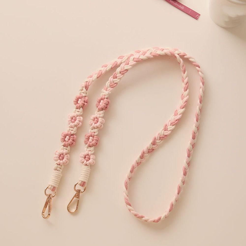 

Lanyard Flower Woven Chain Anti-Lost Bag Braided Rope Woven Daisy Flower Hanging Chain Women style6