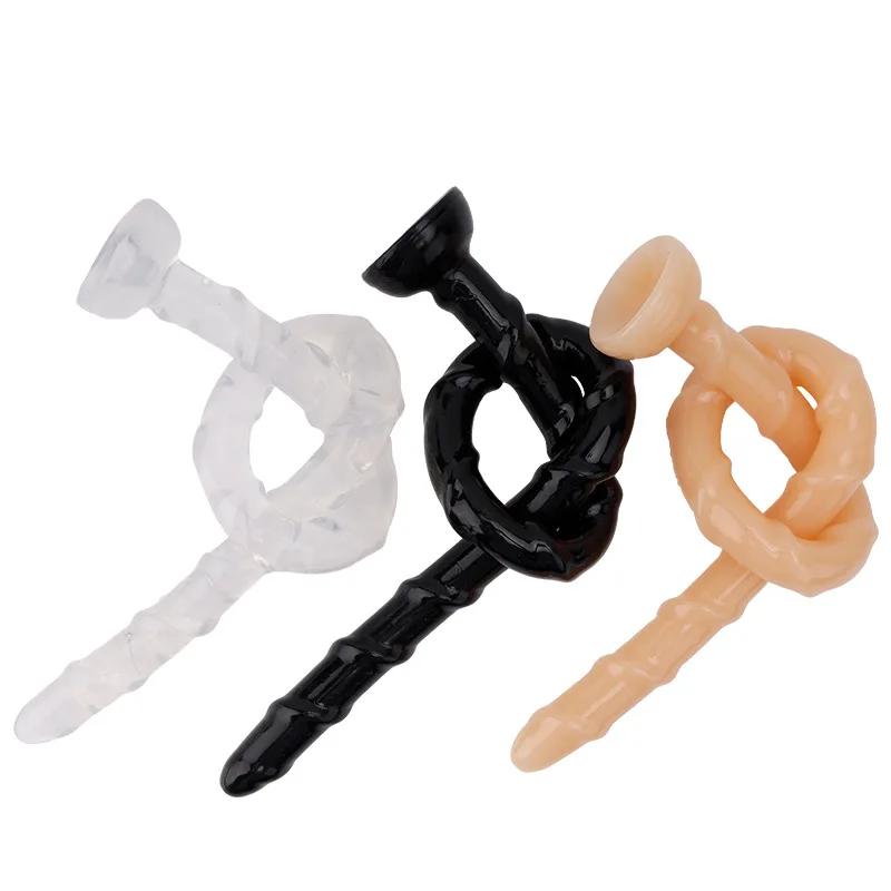 1PC 47cm Super langer Analplug Dildo aus weichem Silikon Butt Plug für weiblich männlich Homosexuell Masturbation Analsex Spielzeug Anus Dilatator Expander