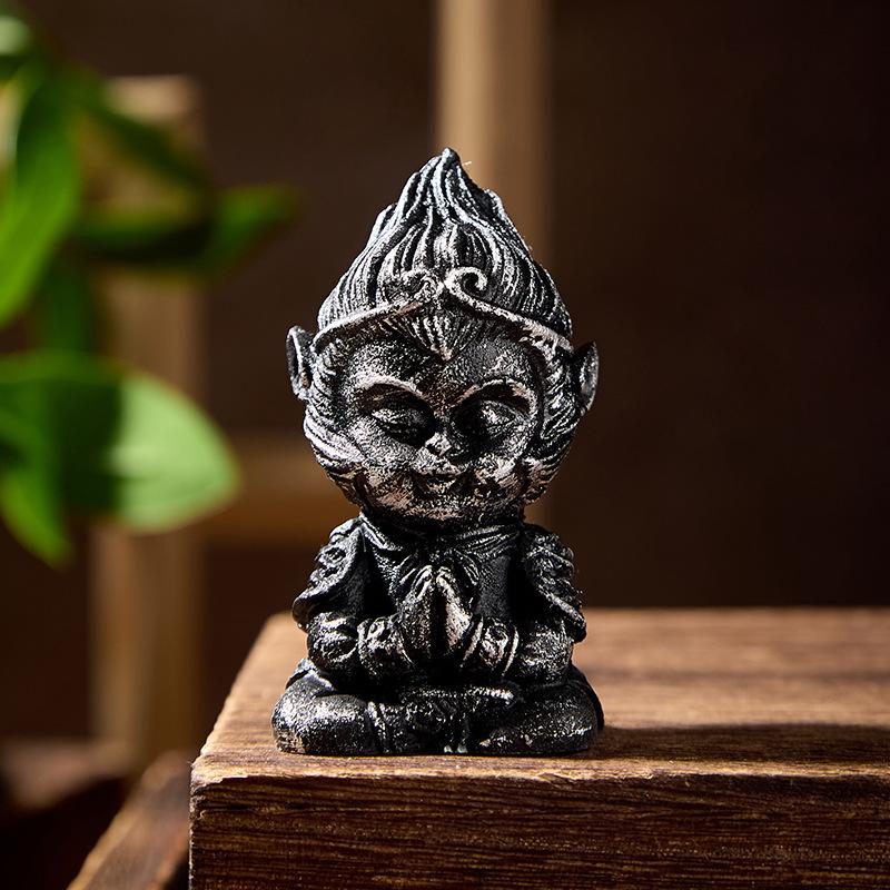 

Фигурка Чайного питомца Сунь Укуна из голубого песчаника для украшения дома или аквариума