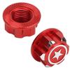 4 Stück Aluminiumlegierung Metall 17mm Sechskant Radmitnehmer Muttern Set Passend für X MAXX Summit RC Auto(rot )