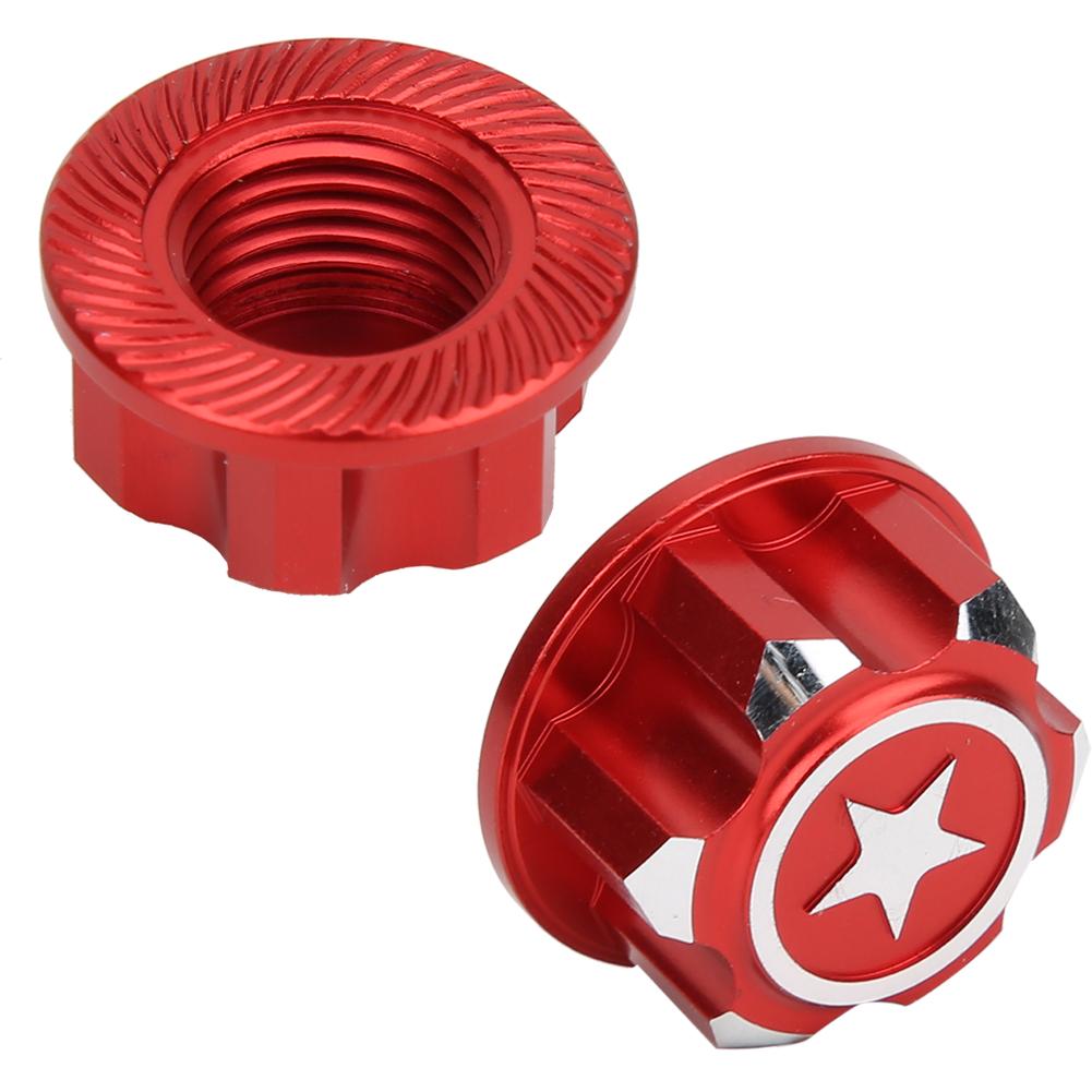 4 Stück Aluminiumlegierung Metall 17mm Sechskant Radmitnehmer Muttern Set Passend für X MAXX Summit RC Auto(rot )