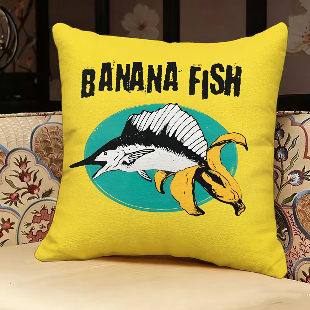 Banana Fish Anime Pillow Case Pillowcase, Double-sided Printed, Sofa Cushion, Bedroom Headboard Pillow