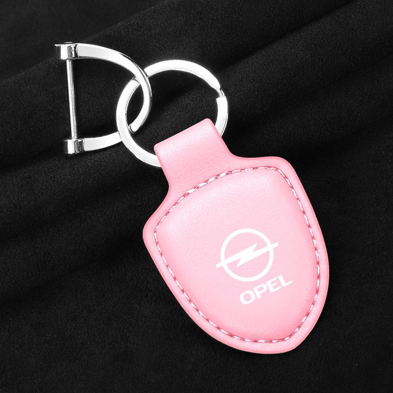Car Keychain Leather Pendant Anrti-loss Keyring For Opel Astra Insignia Corsa Zafira Meriva Mokka Vivaro Vectra Antara Accessory