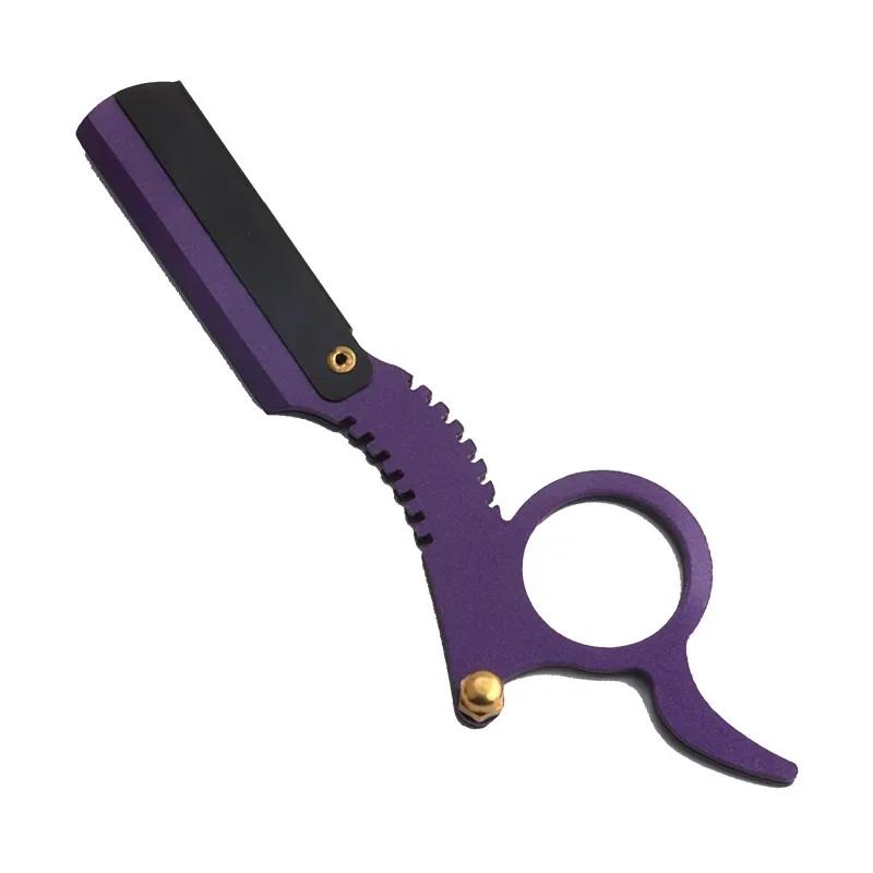 Straight Edge Barber Razor Men Haircut Beard Eyebrow Shaving Tool Manual Depilation Razor Hairdresser Trimming Shaver Barbershop