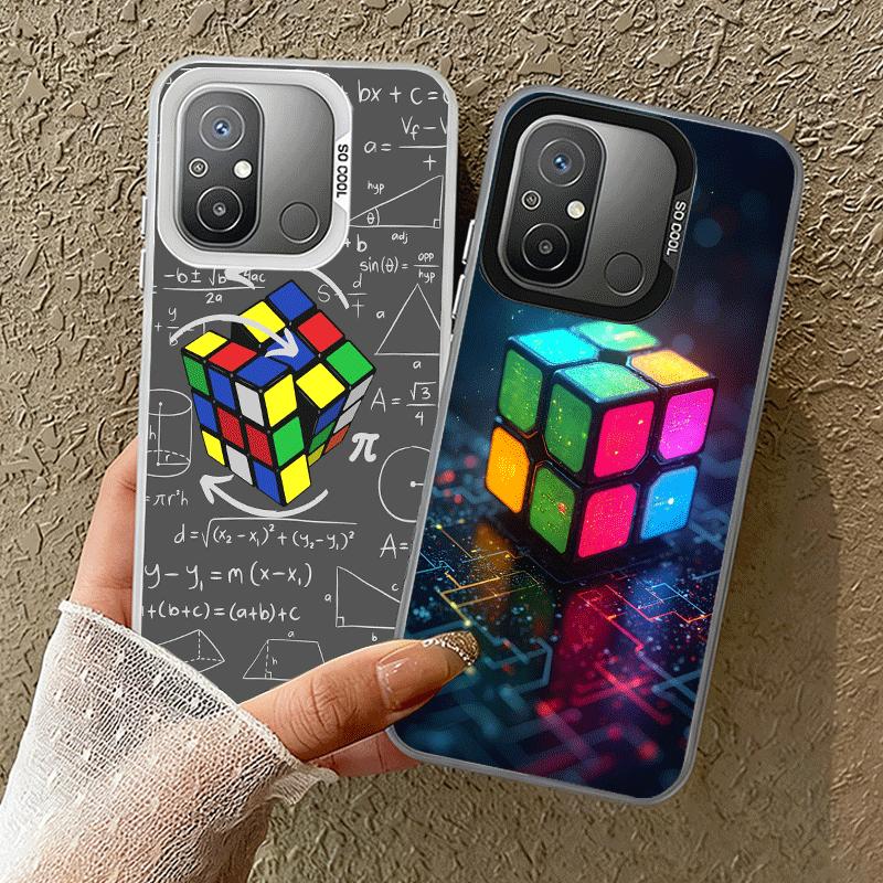 Rubik Cube Formula Spoofs Math Soft Phone Case for Xiaomi Redmi 15C 15 14C 13C 12C Poco X5 X6 X7 Pro X3 F8 F7 Ultra M8 13 12 Cov