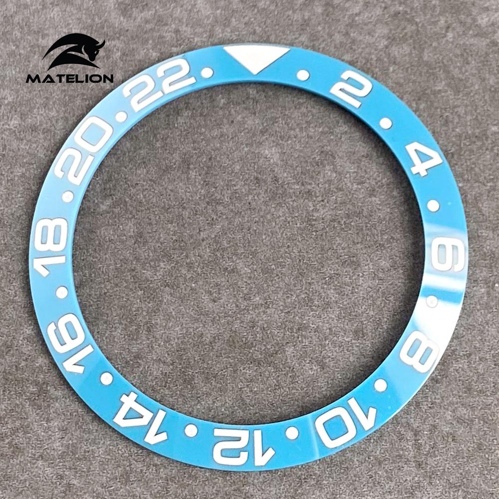 MATELION 38 мм керамический сплав часы безель вставка кольцо наклонная посадка 40 — фото 35