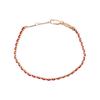 Handmade Red Cord Bracelet With Geometric Rose Gold Chain Minimalist Womens Luxury Friendship