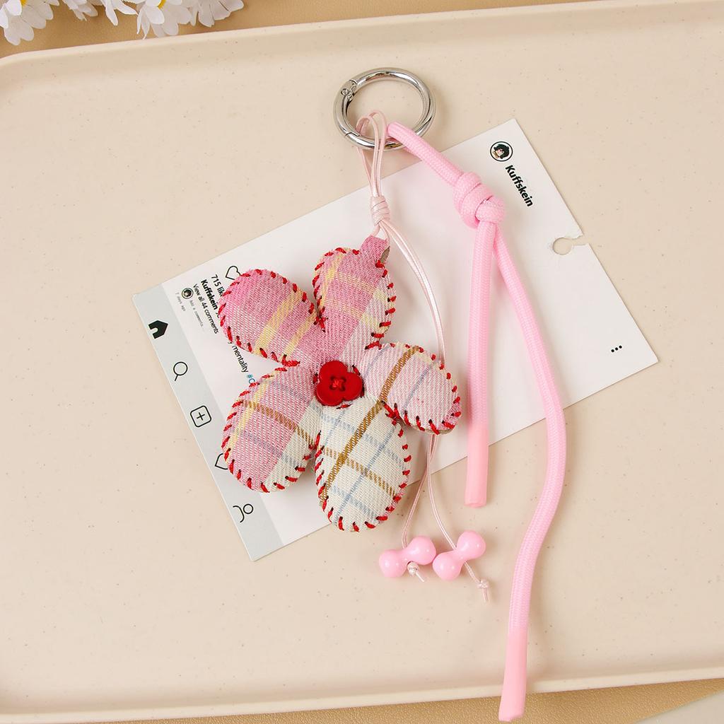 Creativity Flower Pendant Woven Rope Design Backpack Hanging Piece Bag Charm Fashion Accessories Gift A605 Bag Charm