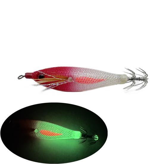 Appât de Pêche Crevette Lumineuse Leurre Dur avec Hameçon Aigu Aspect Réaliste Couleur Vive Mini Taille Accessoire Leurre de Pêche