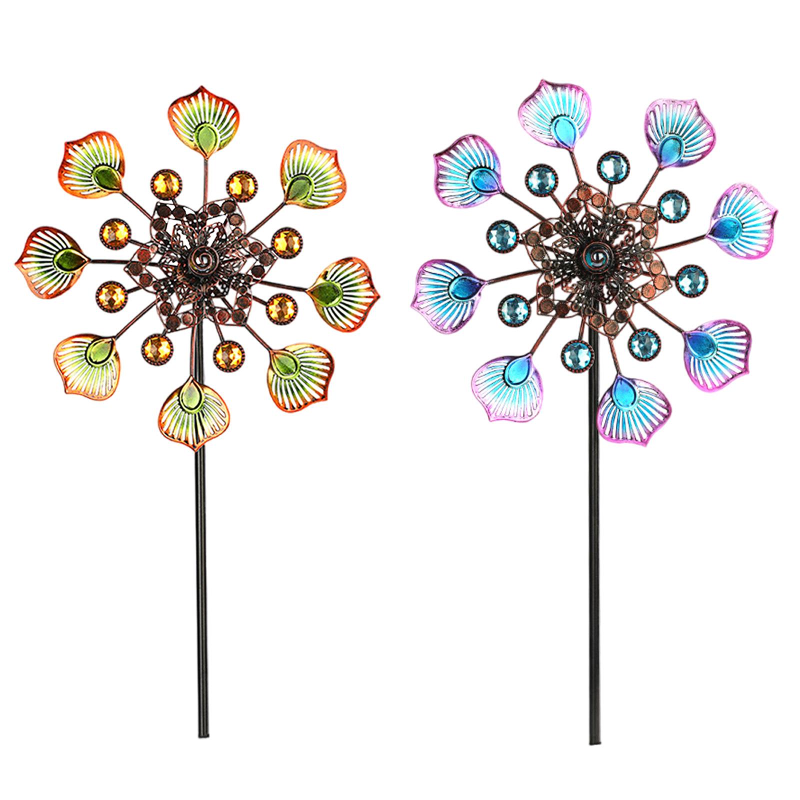 

Peacock Tail Wind Catcher Handicrafts Iron Art Lawn Ornaments for Yard Courtyard