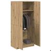 VidaXL Armoire en chêne artisanal 90 x 52 x 200 cm bois d'ingénierie, placard, rangement pour vêtements, armoire en tissu, 855885