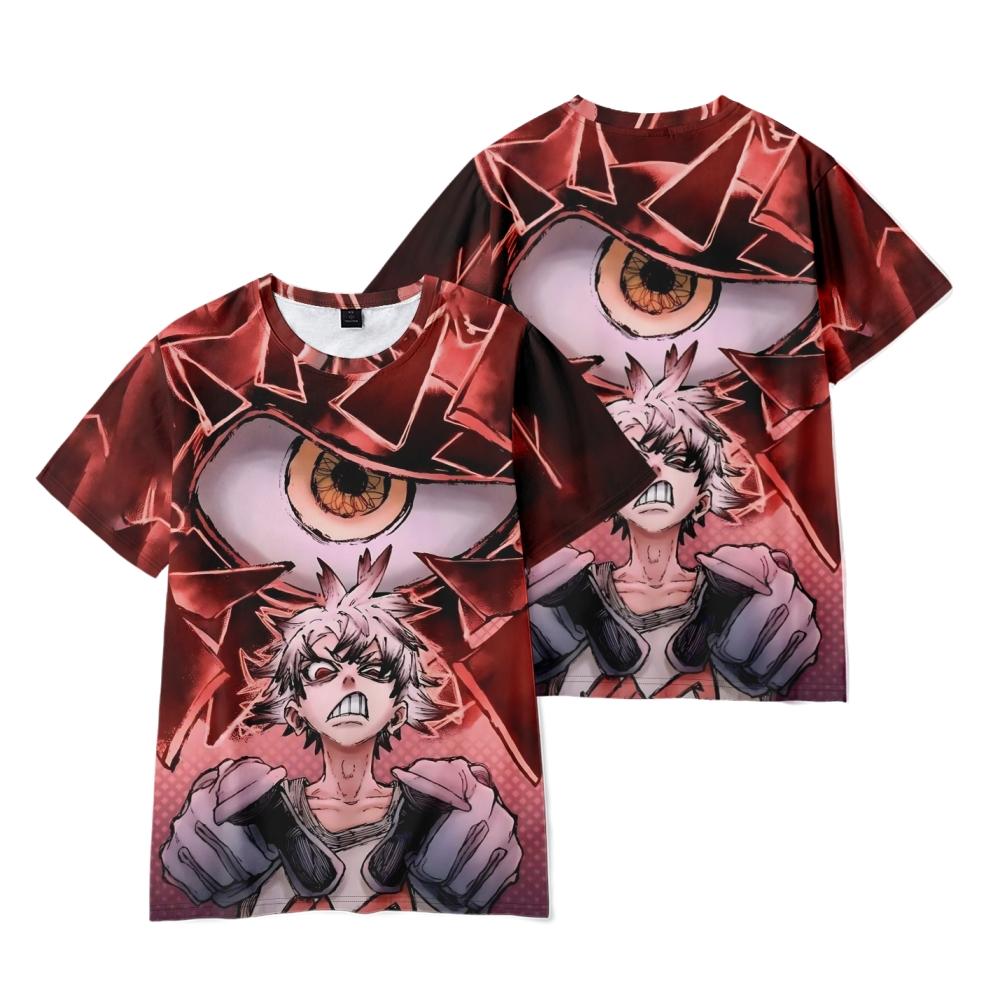 6 Colors Women Men's T-shirts GACHIAKUTA Printed O-Neck Oversized Short Sleeves T Shirt Fashion Mens Clothing Streetwear