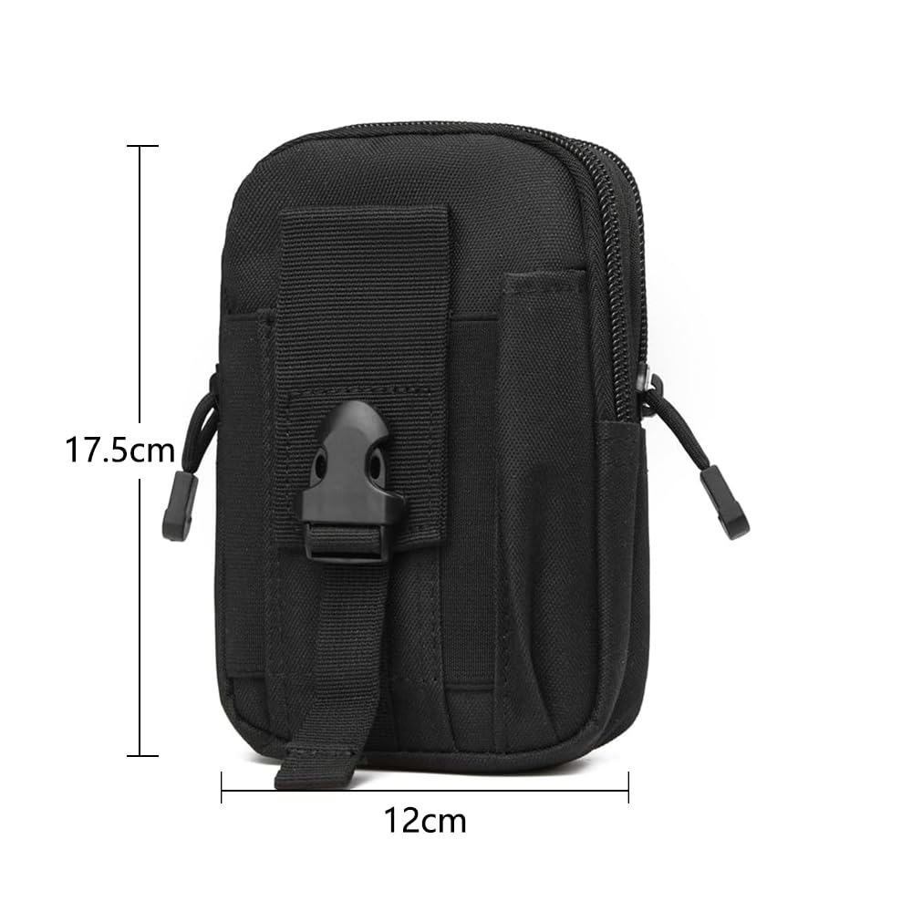 Multifunctional Pouch Belt Pouch Waist Large Capacity and Easy To Can Store Bank Keys and Other Small Suitable for Outdoor Carry, Money, Cards,