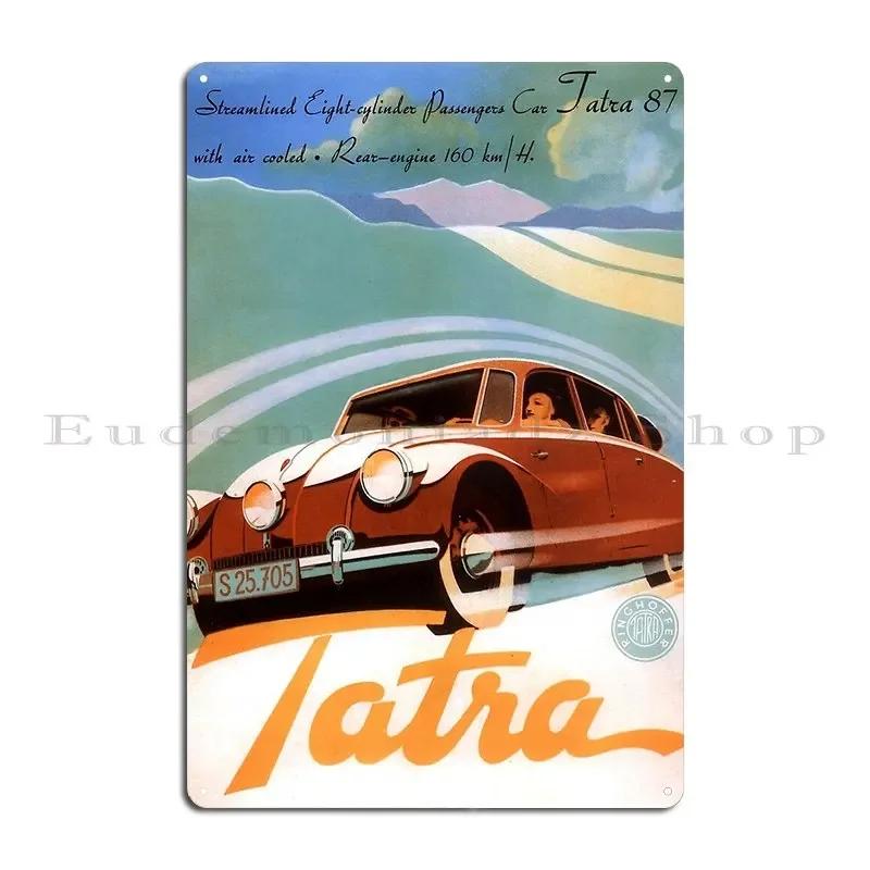 Tatra Advertising Poster Metal Sign Personalized Bar Cave Wall Decor Designing Customize Tin Sign Poster