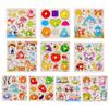 Montessori Baby Toys Wooden 3d Puzzle Cartoon Animal Intelligence Jigsaw Puzzle Early Learning Educational Toys for Children
