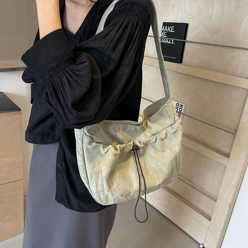 Spacious Drawstring Bucket Bag For Women Trendy Casual Tote Bag In Elegant Colors