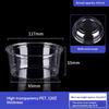 50Pcs 117 Caliber Pet Disposable Plastic Cup Clear Food Container With Lid For Dessert Fruit Snack Cold Drink Takeaway Packing