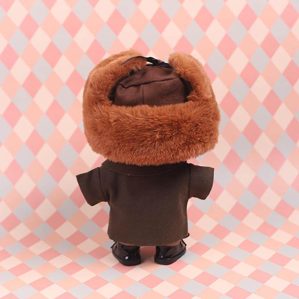Niannyyhouse 20cm Stuffed Animal Clothes Army Green Coat Shirt Pants Hat Scarf Cotton Doll Clothes Dress Up Accessories