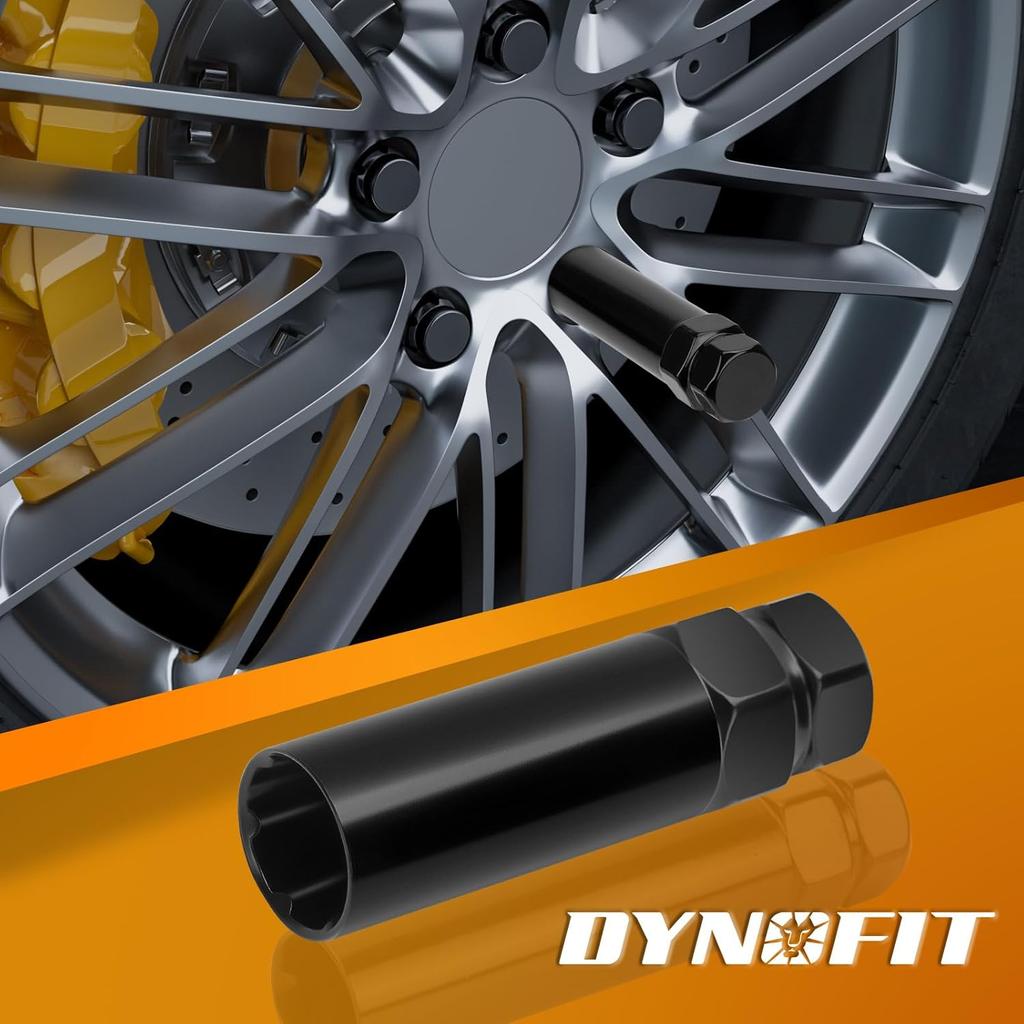 DYNOFIT 6 Spline Tuner Lug Nuts Key For Wrench With 3/4 Inch (19Mm) And 13/16 Inch(21Mm) Hex, Aftermarket Spline Lug Nut Socket Replacement Tool For