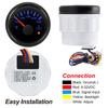 HD 52mm Digital Car Gauge Water Temperature Meter 100-250℉ 7Colors Backlight Automotive Water Temperature Indicator Black Shell