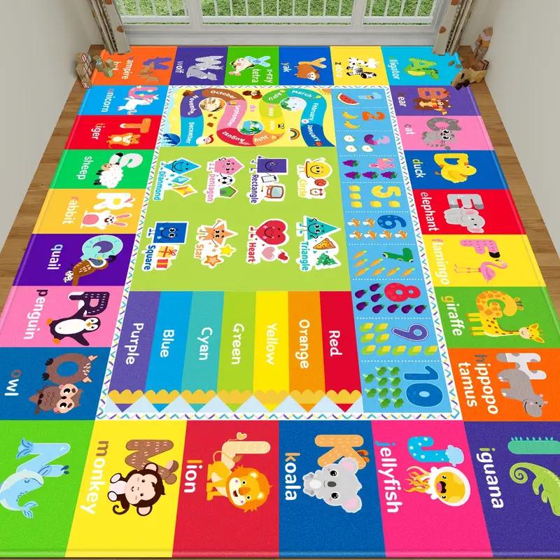 Pink City Carpet for Girls Room Decor Hopscotch Game Kids Play Mat Nursery Living Room Rug Floor Mat Christmas Gift Idea