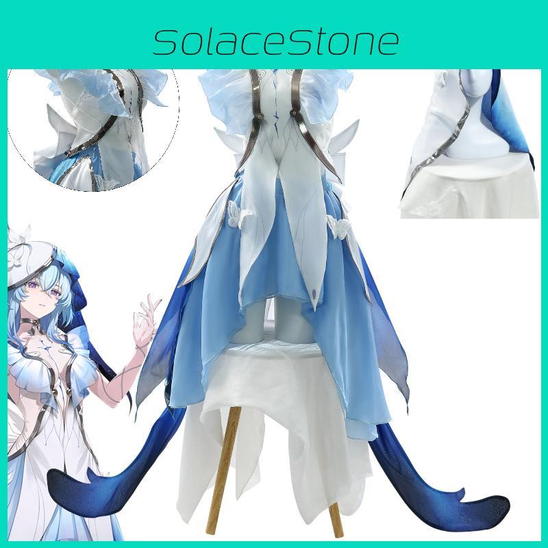 Waves Wuthering Shorekeeper Cosplay Costume Woman Dress Game Party Play Role