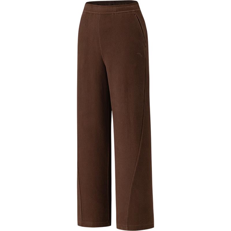 Anta Women s 2026 Loose-Fit Drapey Straight-Leg Leisure Pants L